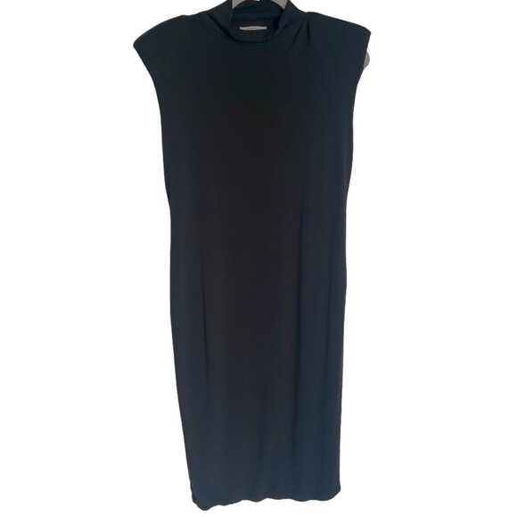 Good American Dresses & Skirts - Good American Black Cap Shoulder Midi Dress